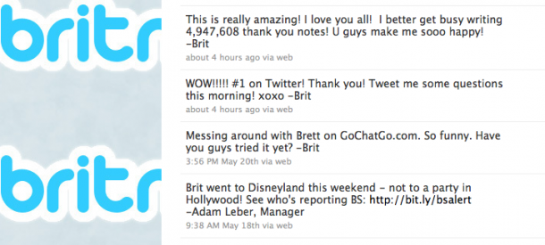 Бритни Спирс объявляет о своей победе в твиттере