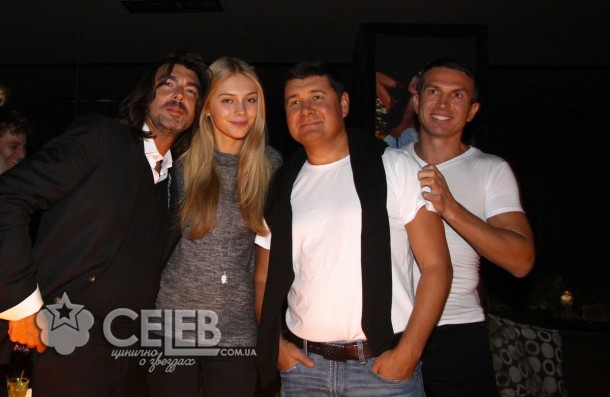 Александр Онищенко, Владимир Буланьков и Стефан Роллан на Playboy Party
