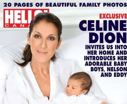 Селин Дион показала своих новорожденных близнецов журналу Hello! (ФОТО)