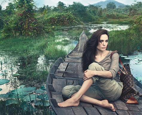 Анджелина Джоли в рекламе Louis Vuitton (ФОТО)
