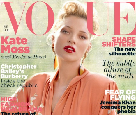 Кейт Мосс на обложке Vogue (ФОТО)